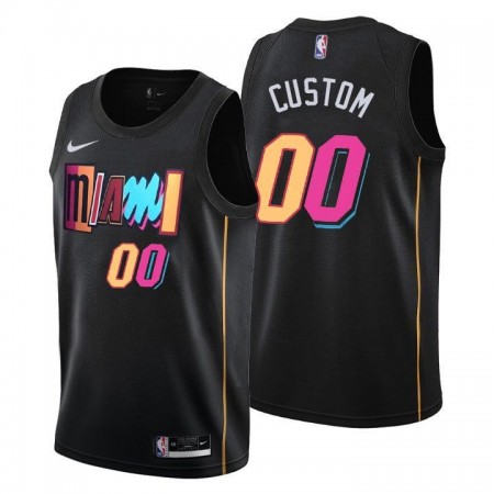 Herren NBA Miami Heat Trikot Benutzerdefinierte Nike 2021-2022 City Edition Swingman